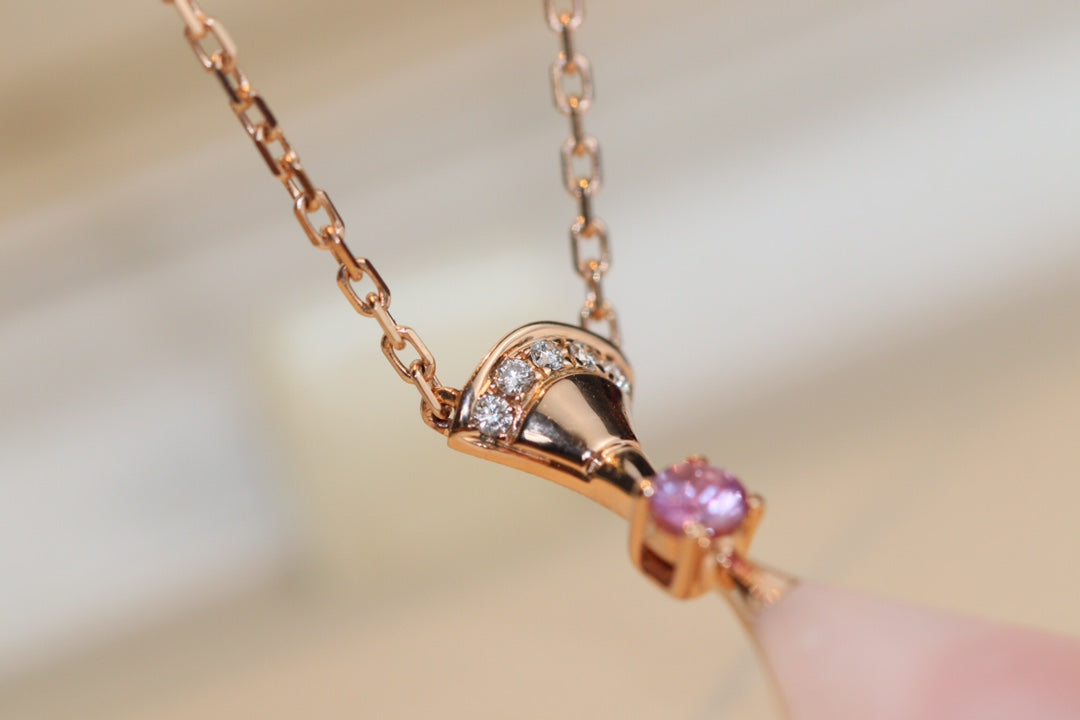 [LUXE]DREAM NECKLACE PINK MOP DIAMOND