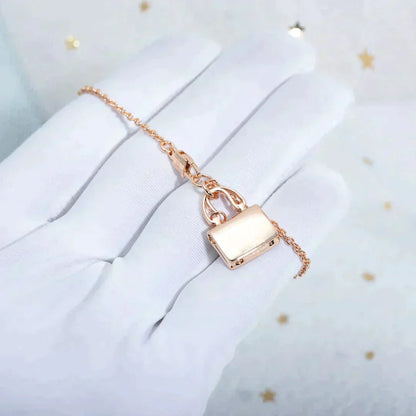 [LUXE]AMULETTE PEDANT ROSE GOLD NECKLACE