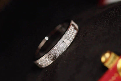 [LUXE]LOVE RING 3.6MM DIAMOND PAVED