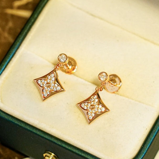 [LUXE]STAR DIAMONDS EARRINGS GOLD