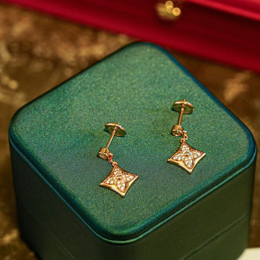 [LUXE]STAR DIAMONDS EARRINGS GOLD