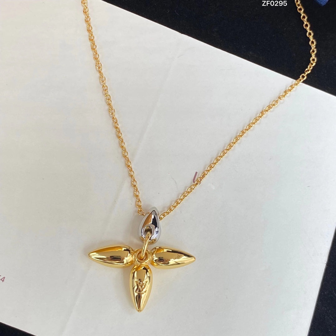 [LUXE]LOUISETTE PEDANT GOLD NECKLACE