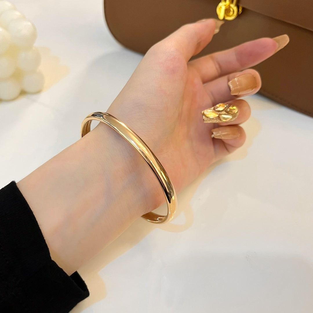 [LUXE]PANTHERE GOLD DIAMOND OPEN BRACELET