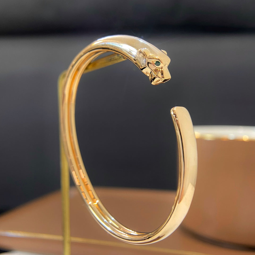 [LUXE]PANTHERE GOLD OPEN BRACELET