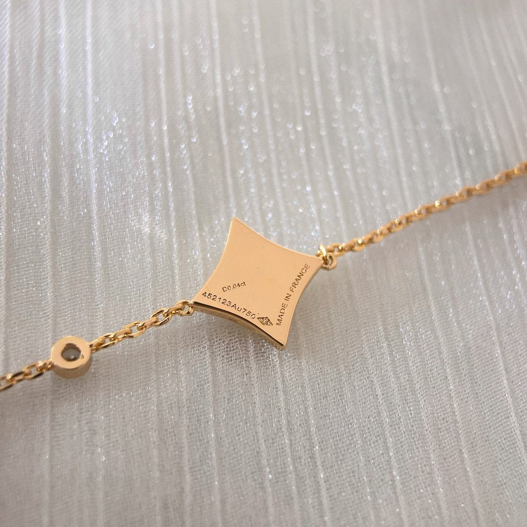 [LUXE]COLOR STAR PINK GOLD DIAMOND BRACELET