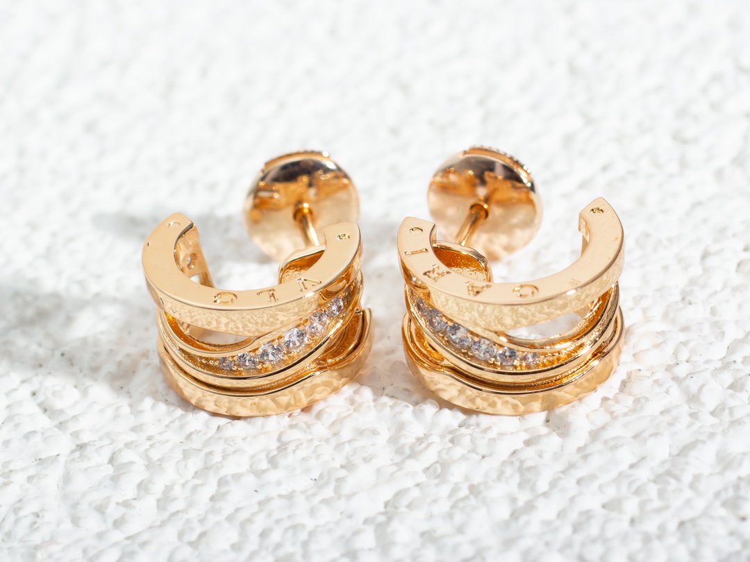 [LUXE]ZERO 1 PINK GOLD DIAMONDS EARRINGS