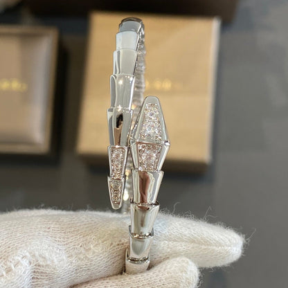 [LUXE]SERPENTI BRACELET DIAMONDS SILVER