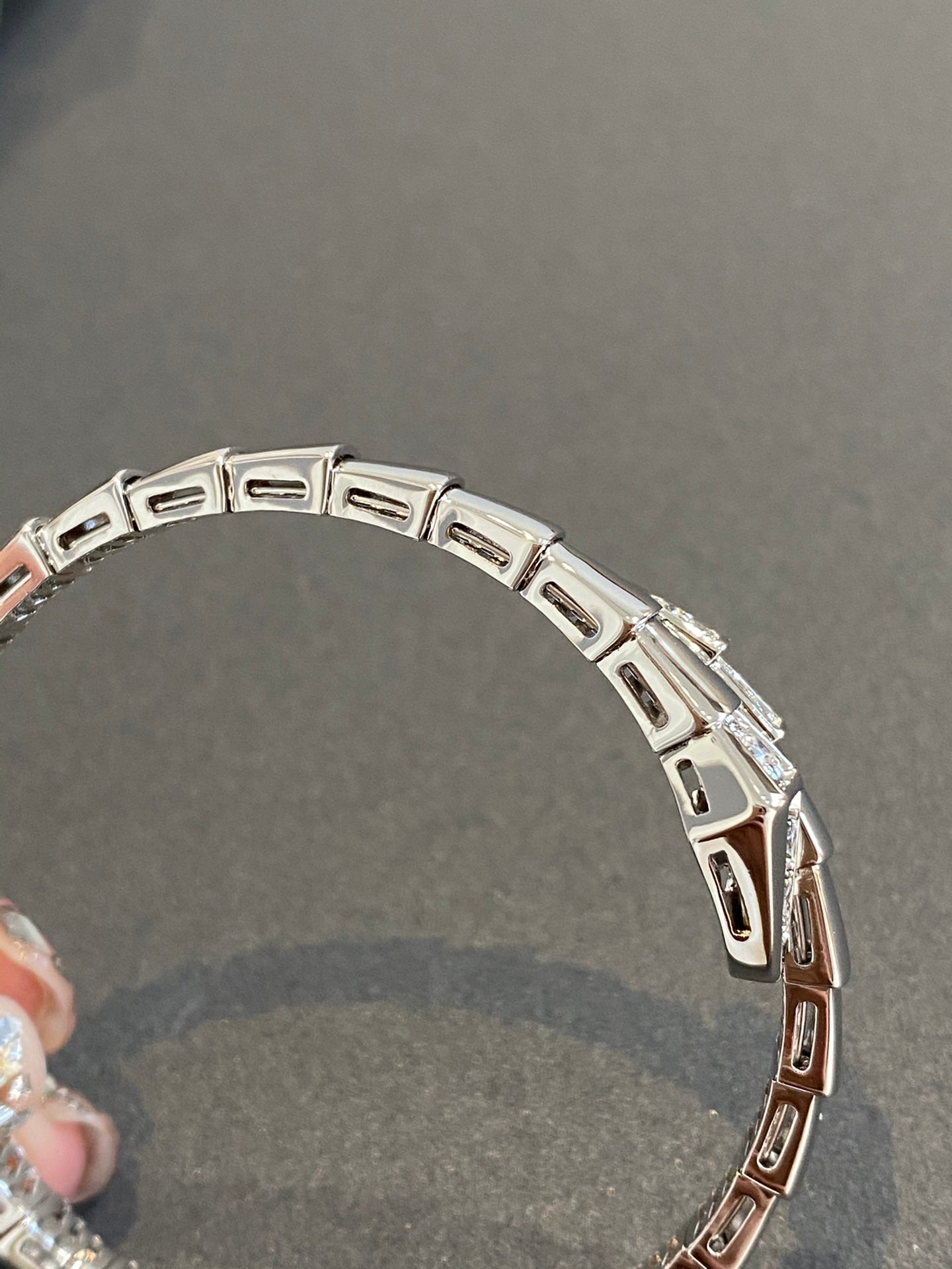 [LUXE]SERPENTI BRACELET DIAMONDS SILVER