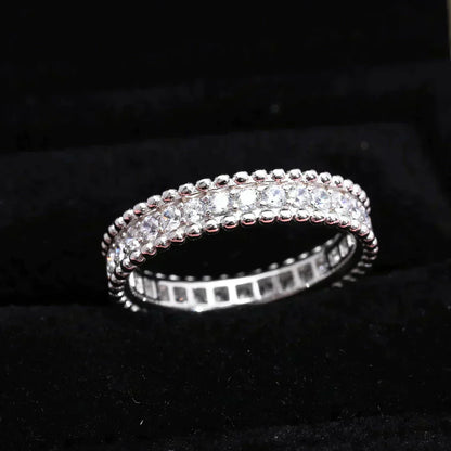 [LUXE] PERLEE DIAMOND SILVER RING