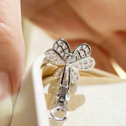 [LUXE] CLOVER COMOS DIAMOND EARRINGS SILVER