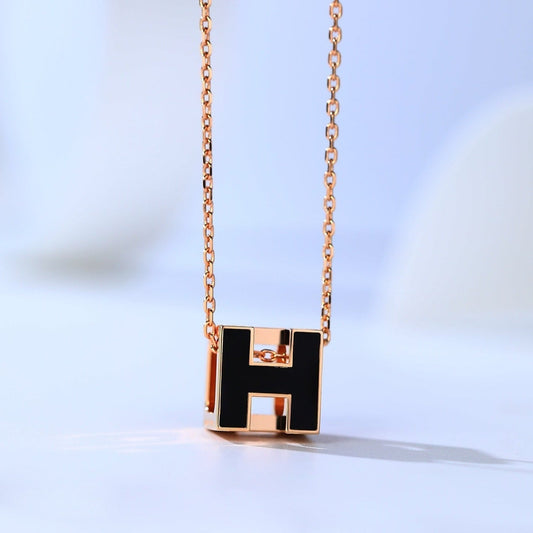 [LUXE]H CAGE PINK GOLD NECKLACE