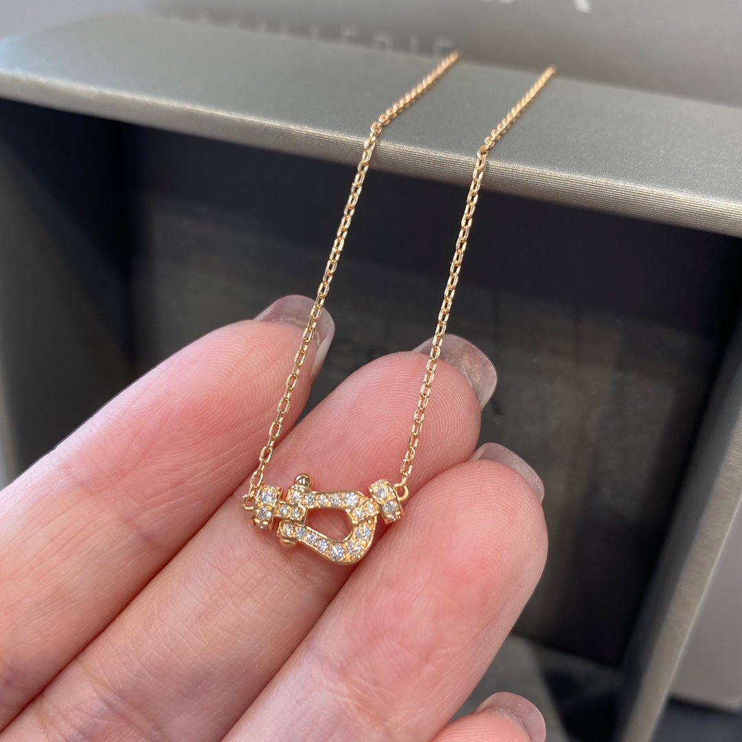 [LUXE]FORCE 10 DIAMOND PINK GOLD NECKLACE MINI MODEL