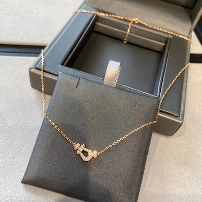 [LUXE]FORCE 10 DIAMOND PINK GOLD NECKLACE MINI MODEL