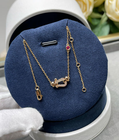 [LUXE]FORCE 10 DIAMOND PINK GOLD NECKLACE