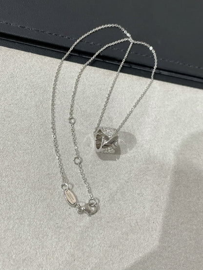 [LUXE]LIENS EVIDENCE DIAMOND PAVED NECKLACE