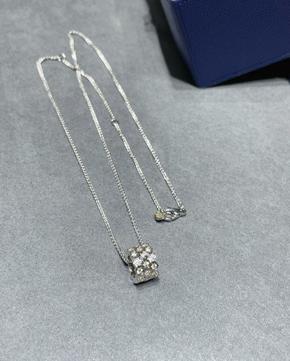 [LUXE]BEE LOVE DIAMOND PAVED 3 ROW NECKLACE