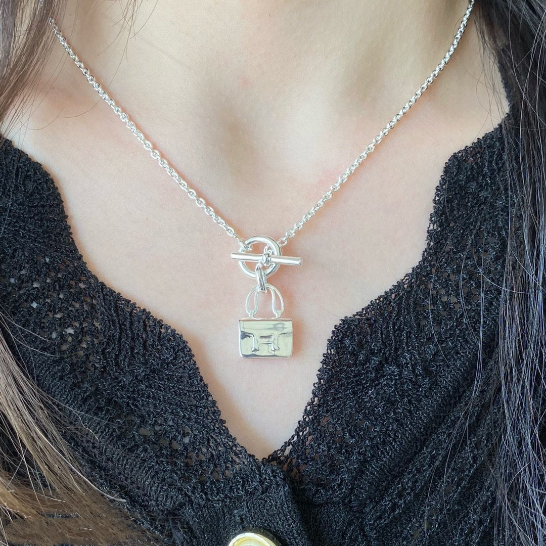 [LUXE]CONSTANCE PEDANT SILVER NECKLACE