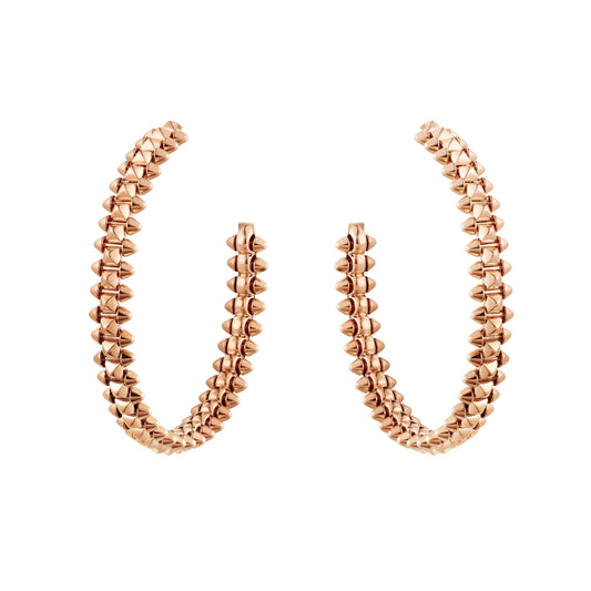 [Luxe]CLASH GRANDES BOUCLES D'OREILLES CRÉOLES