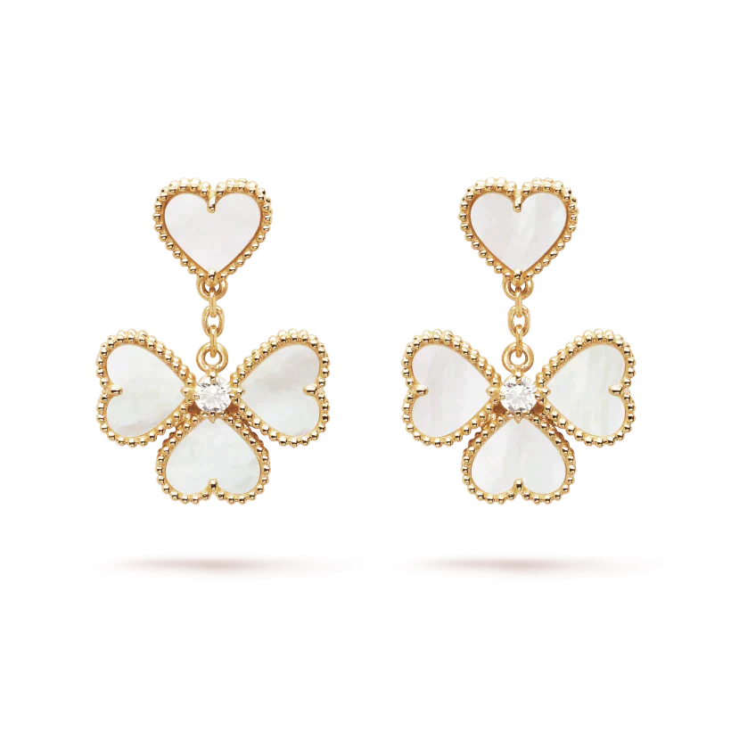 [LUXE] CLOVER SWEET WHITE MOP EARRINGS