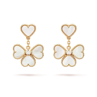 [LUXE] CLOVER SWEET WHITE MOP EARRINGS