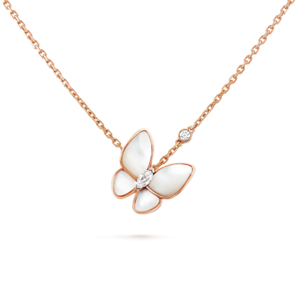 [LUXE] BUTTERFLY MOP DIAMOND NECKLACE