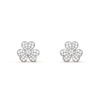 [LUXE] CLOVER COMOS DIAMOND EARRINGS SILVER