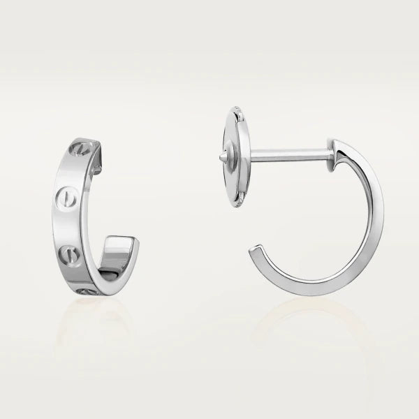 [LUXE]LOVE EARRINGS 2.65MM SILVER