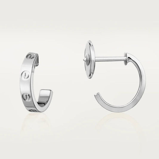 [Luxe]BOUCLES D'OREILLES LOVE 2.65MM ARGENT 