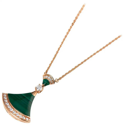 [LUXE]DREAM NECKLACE MALACHITE DIAMOND