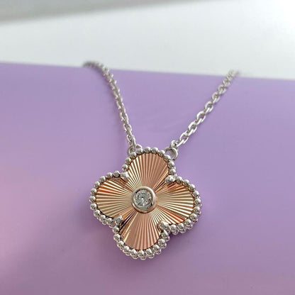 [LUXE] CLOVER 15MM DIAMOND LASER NECKLACE- CHRISTMAS 2024 SPECIAL EDITION