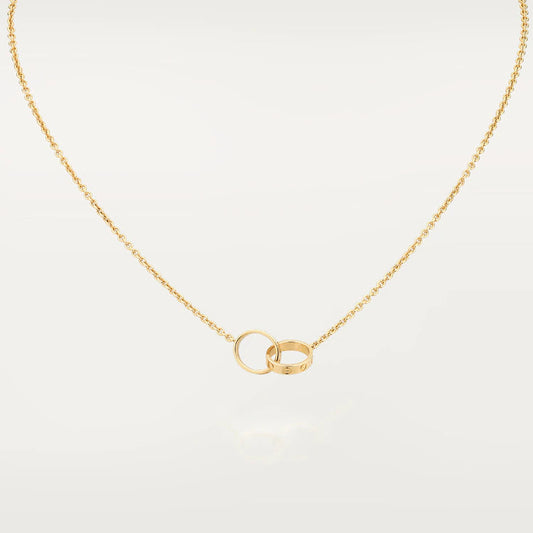 [Luxe] COLLIER LOVE DOUBLE ANNEAU OR