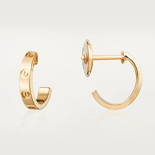 [Luxe]BOUCLES D'OREILLES LOVE 2.65MM OR ROSE