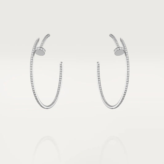 [Luxe]Boucles d'oreilles JUSTE FULL DIAMANTS 1.8MM