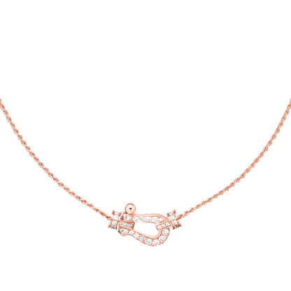 [LUXE]FORCE 10 PINK GOLD DIAMOND NECKLACE