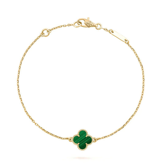 [LUXE] CLOVER BRACELET MALACHITE 1 MOTIF