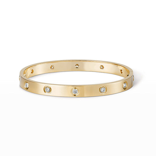 [LUXE] LOVE BRACELET 6.1MM 10 DIAMONDS