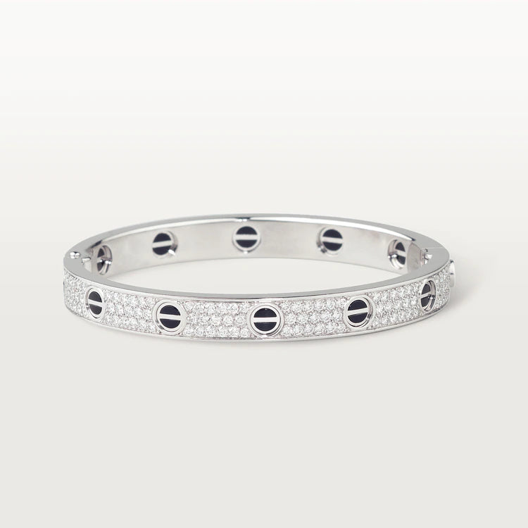 [LUXE]LOVE BRACELET 6.1MM DIAMOND-PAVED CERAMIC