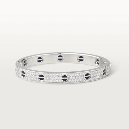 [LUXE]LOVE BRACELET 6.1MM DIAMOND-PAVED CERAMIC