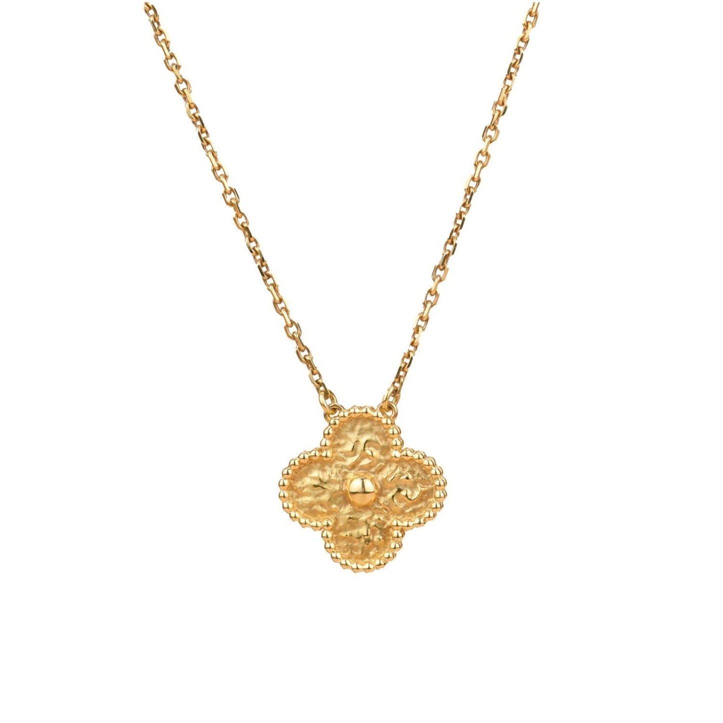 [LUXE] CLOVER 15MM  BRONZING NECKLACE