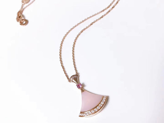 [LUXE]DREAM NECKLACE PINK MOP DIAMOND