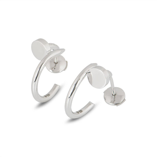 [Luxe]Boucles d'oreilles JUSTE ARGENT 