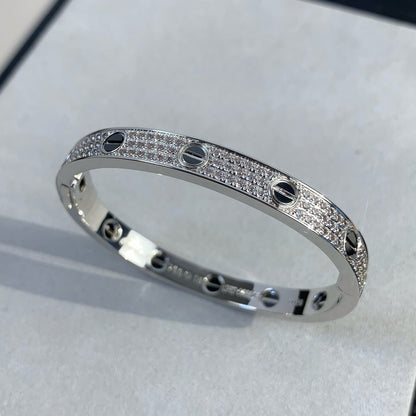 [LUXE]LOVE BRACELET 6.1MM DIAMOND-PAVED CERAMIC