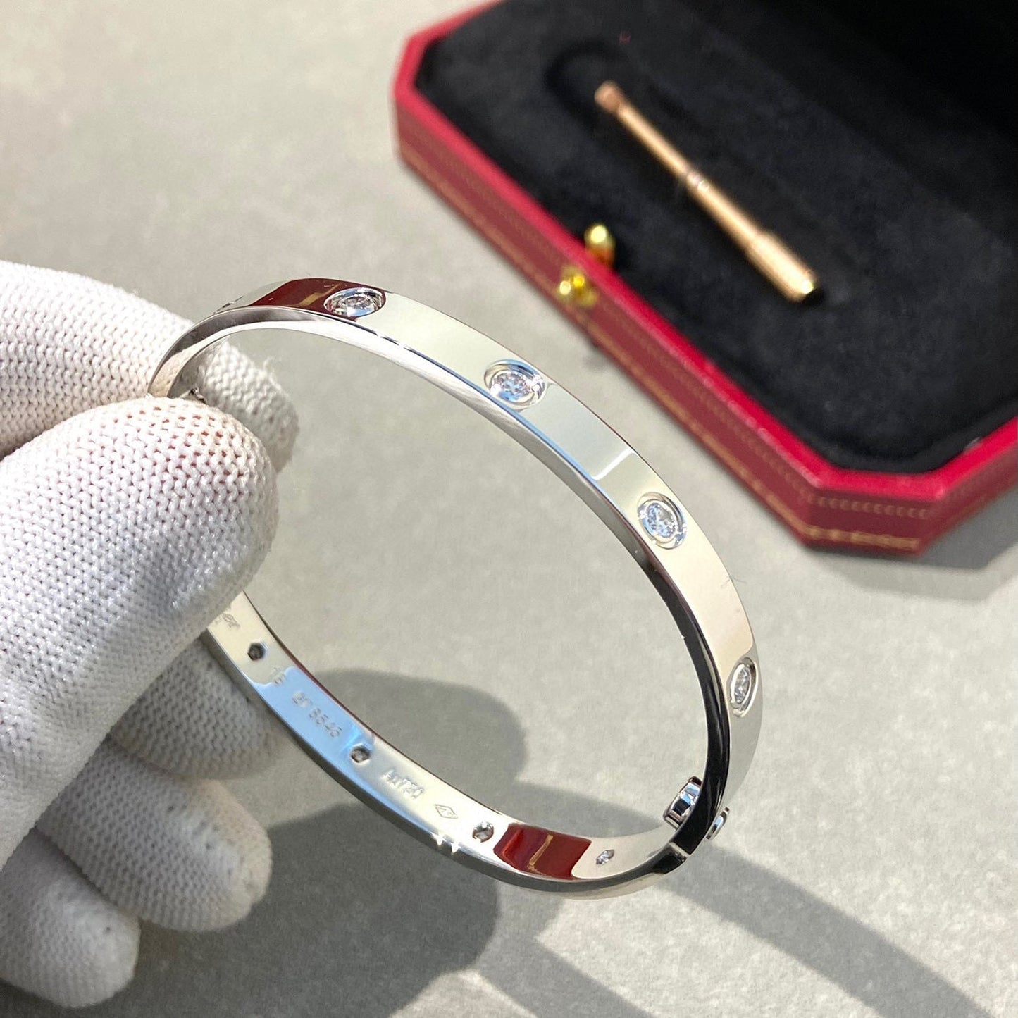 [LUXE]LOVE BRACELET 6.1MM 10 DIAMONDS