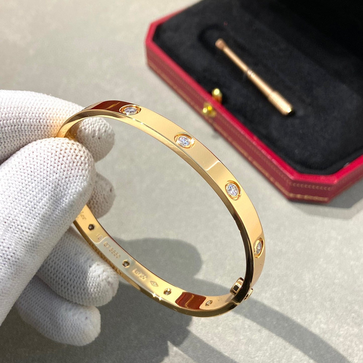 [LUXE]LOVE BRACELET 6.1MM 10 DIAMONDS