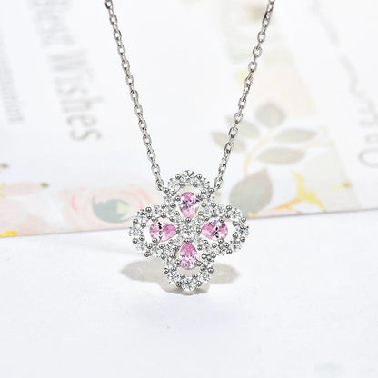 [LUXE]LOOP NECKLACE FULL MOTIF DIAMOND 16MM MULTIPLE COLORS