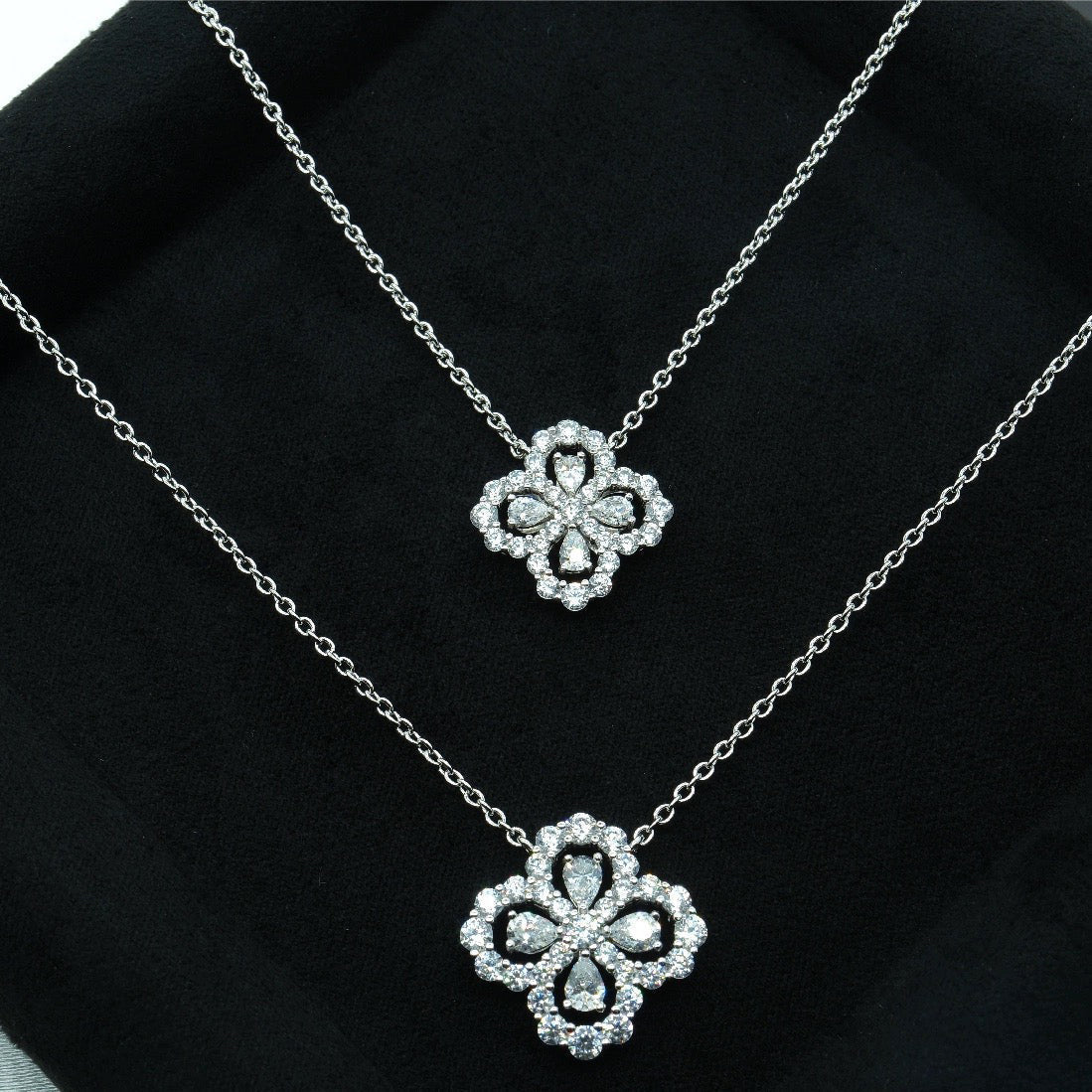 [LUXE]LOOP NECKLACE FULL MOTIF DIAMOND COMBINATION