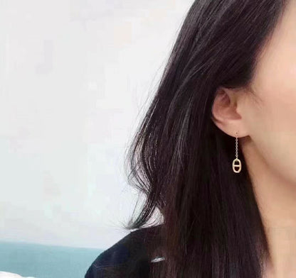 [LUXE]CHAINE TASSEL EARRINGS