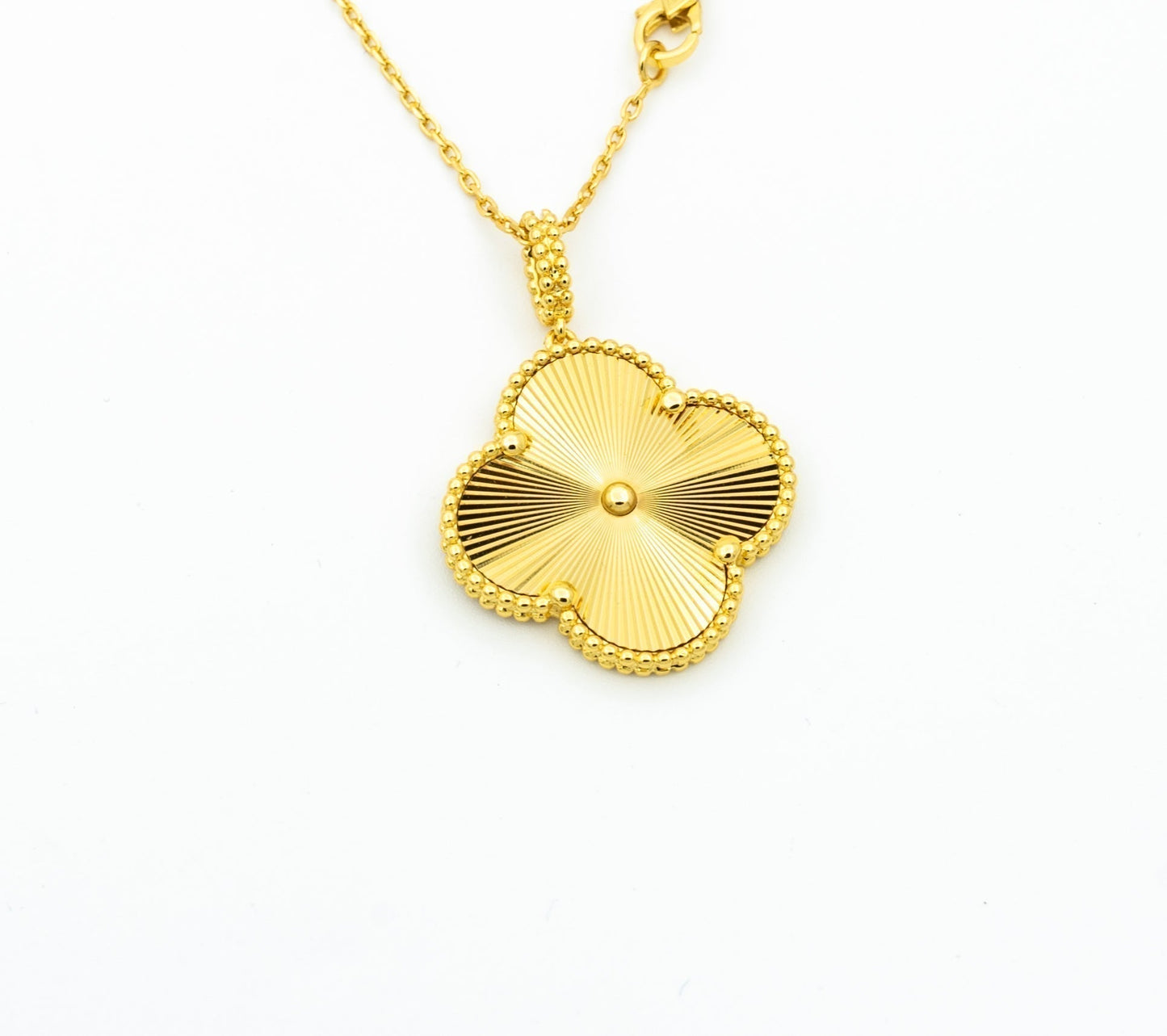 [LUXE] CLOVER 25MM PEDANT NECKLACE GOLD