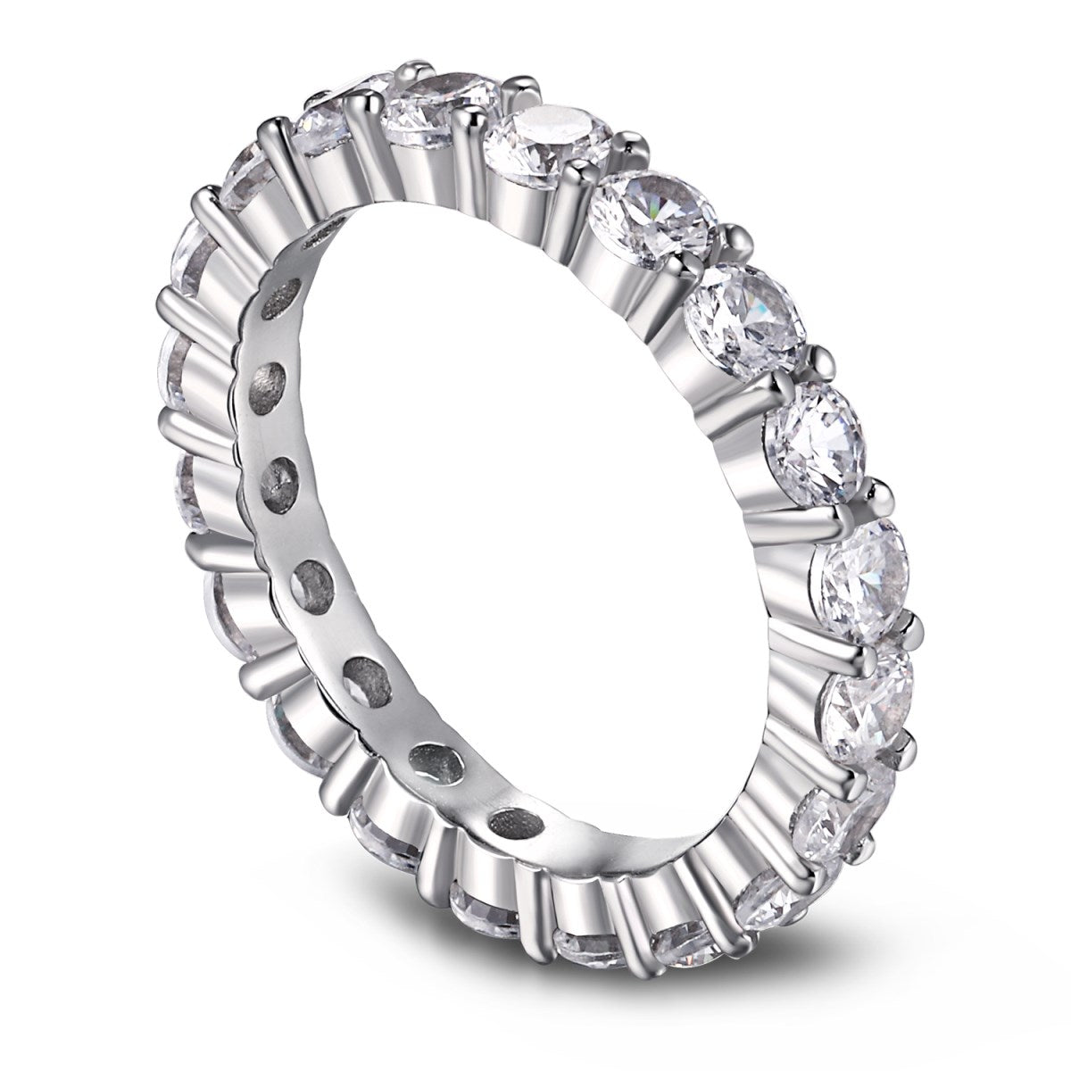 [LUXE]Sparkling Round Cut Tennis Ring