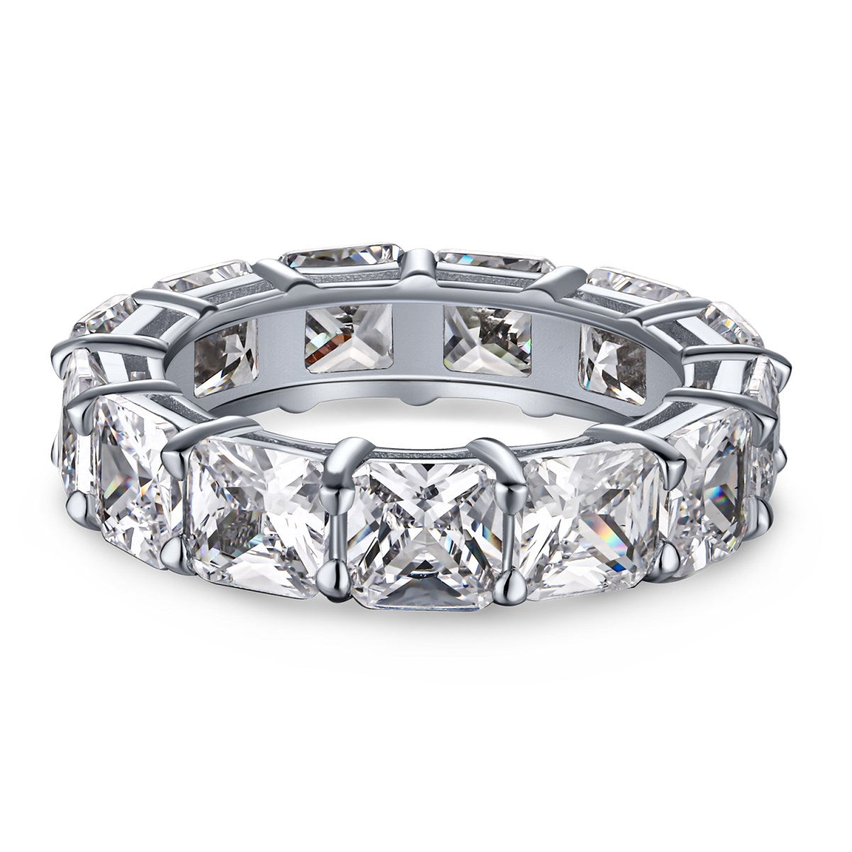 [LUXE]Elegant Princess Cut Tennis Ring